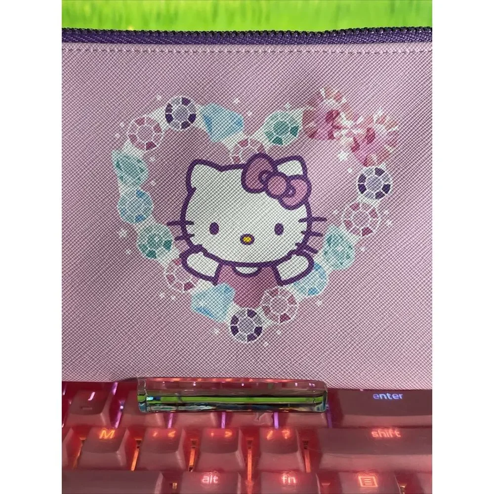 Hello Kitty Pencil Pouch Case Zipper Special 2024 Sanrio HK Bejeweled Pink